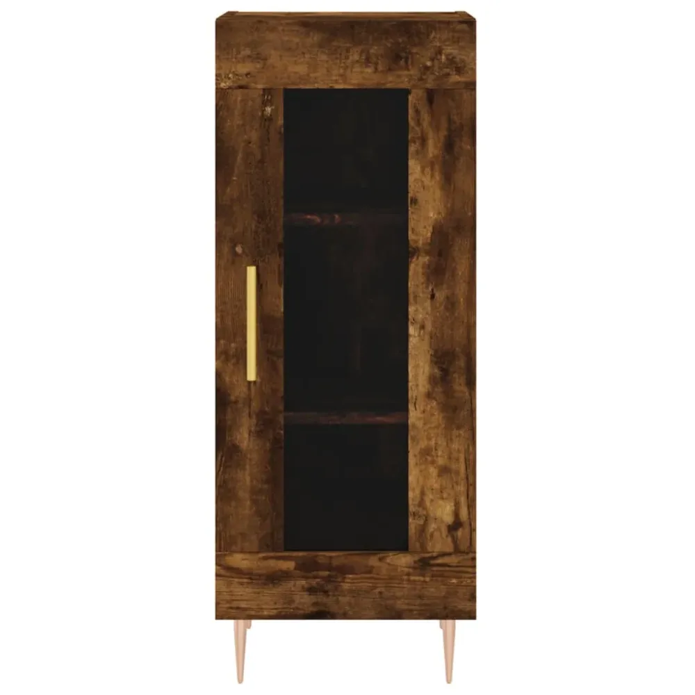 Buffet bahut commode armoire meuble de rangement organisateur cuisine salle de séjour salon 34,5 x 34 x 90 cm bois d'ingén...