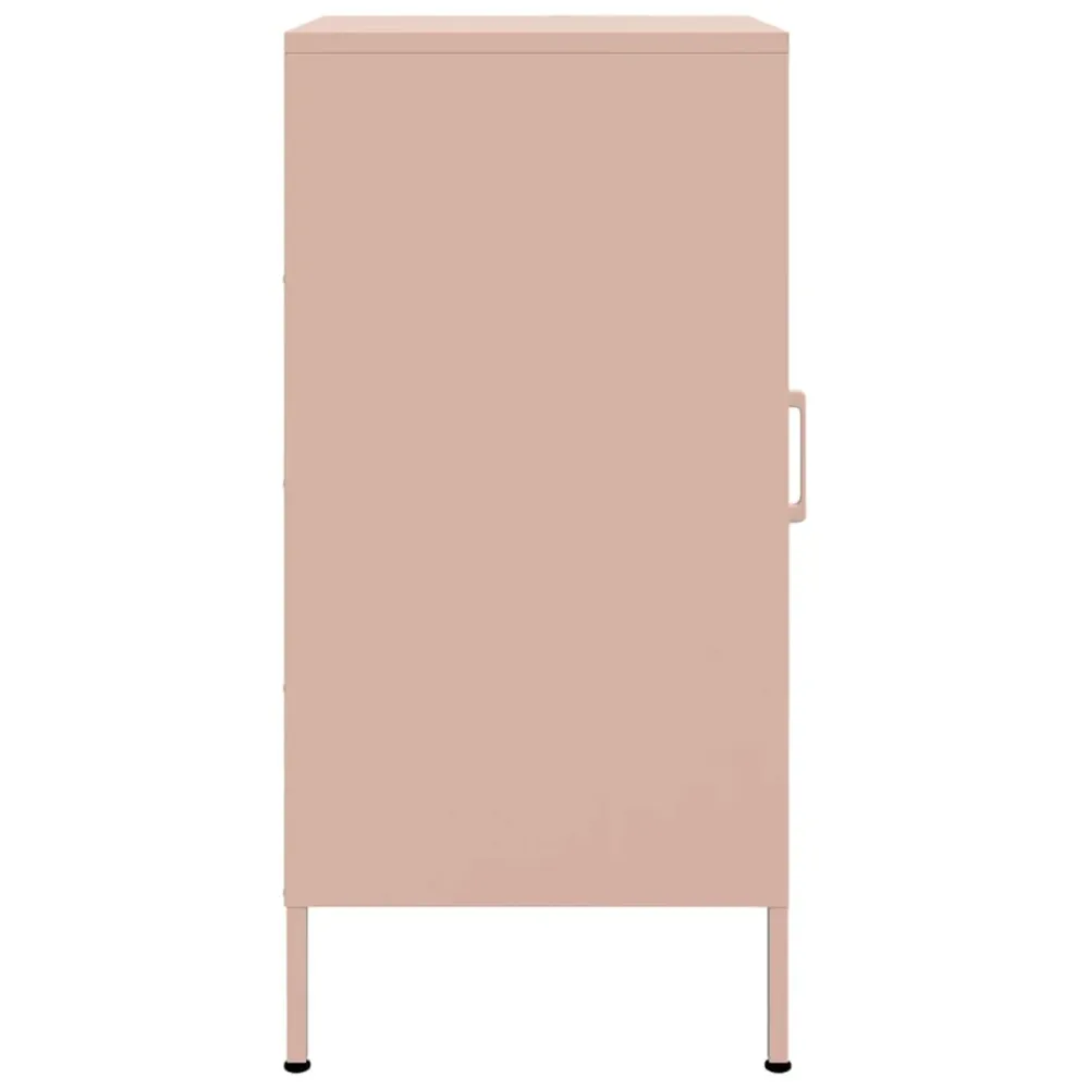 Buffet bahut commode armoire meuble de rangement organisateur cuisine salle de séjour salon 36 x 39 x 79 cm acier Rose 02_...