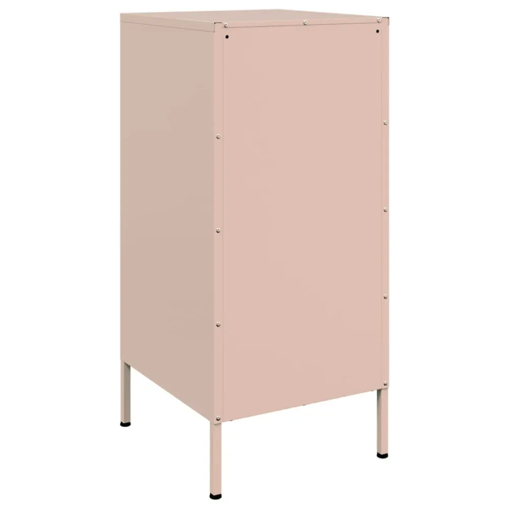 Buffet bahut commode armoire meuble de rangement organisateur cuisine salle de séjour salon 36 x 39 x 79 cm acier Rose 02_...