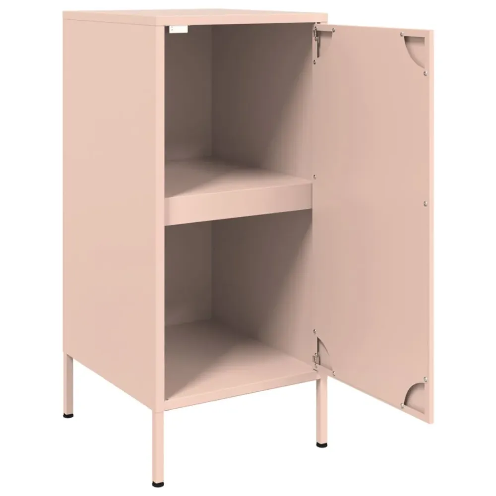 Buffet bahut commode armoire meuble de rangement organisateur cuisine salle de séjour salon 36 x 39 x 79 cm acier Rose 02_...