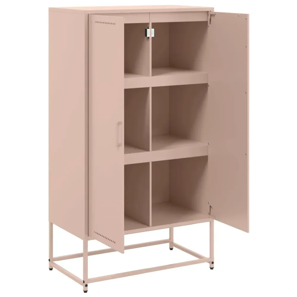 Buffet bahut commode armoire meuble de rangement organisateur cuisine salle de séjour salon haut 68,5 x 38,5 x 123,5 cm ac...