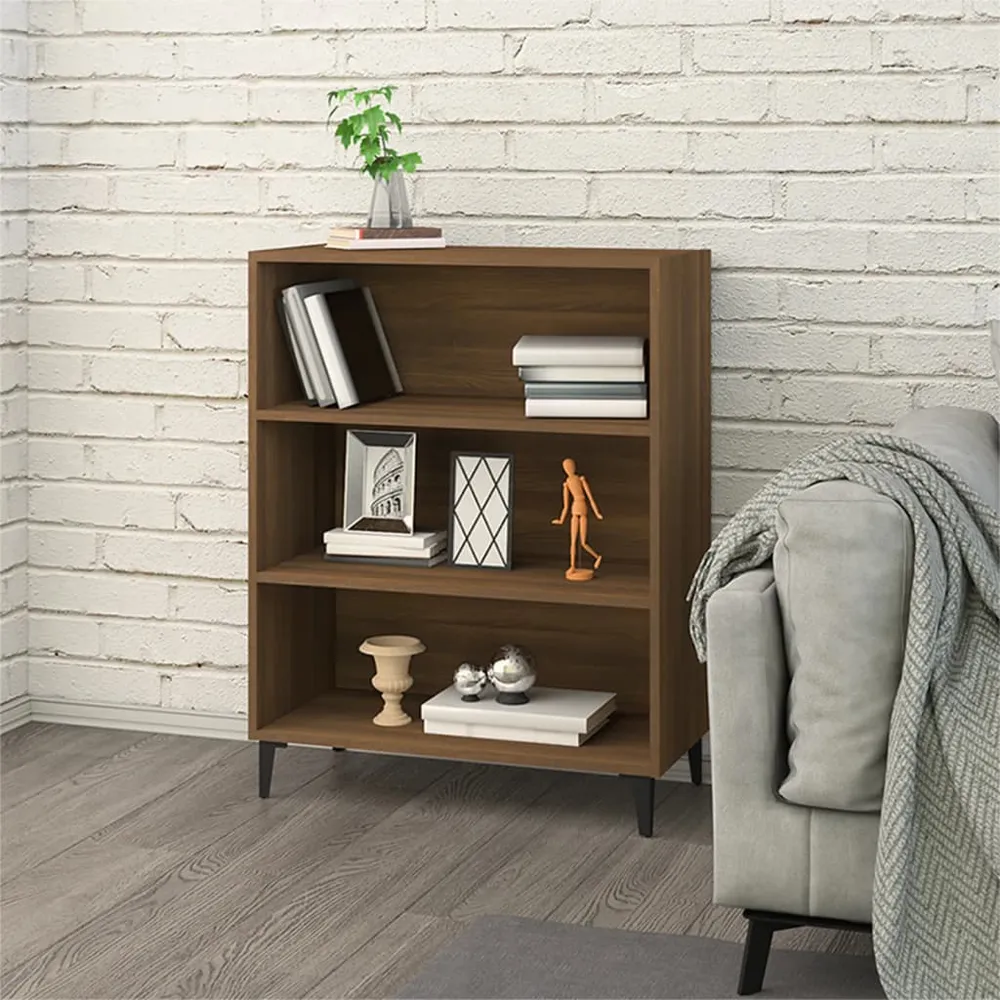 Buffet bahut commode armoire meuble de rangement organisateur cuisine salle de séjour salon 69,5 x 32,5 x 90 cm bois d'ing...