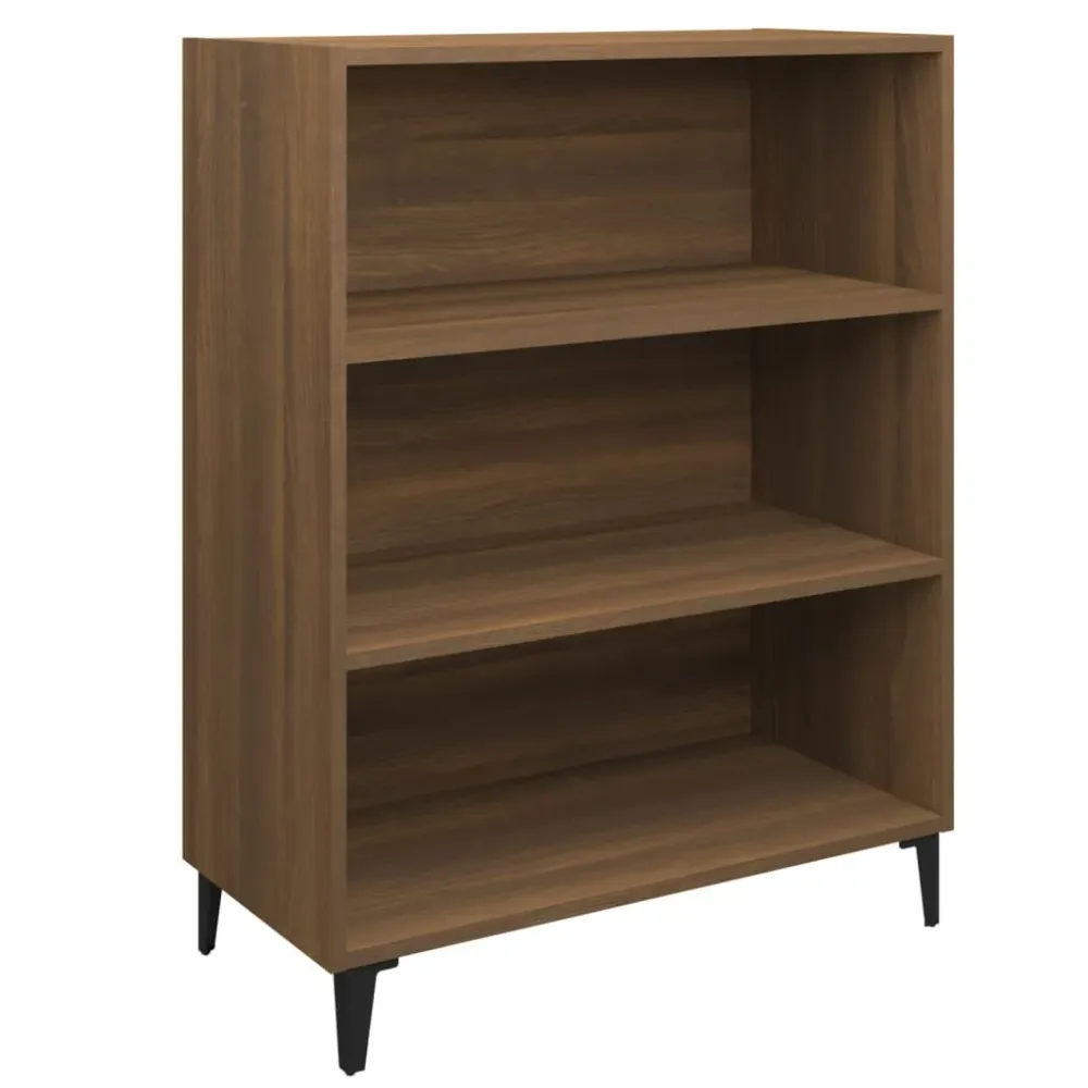 Buffet bahut commode armoire meuble de rangement organisateur cuisine salle de séjour salon 69,5 x 32,5 x 90 cm bois d'ing...