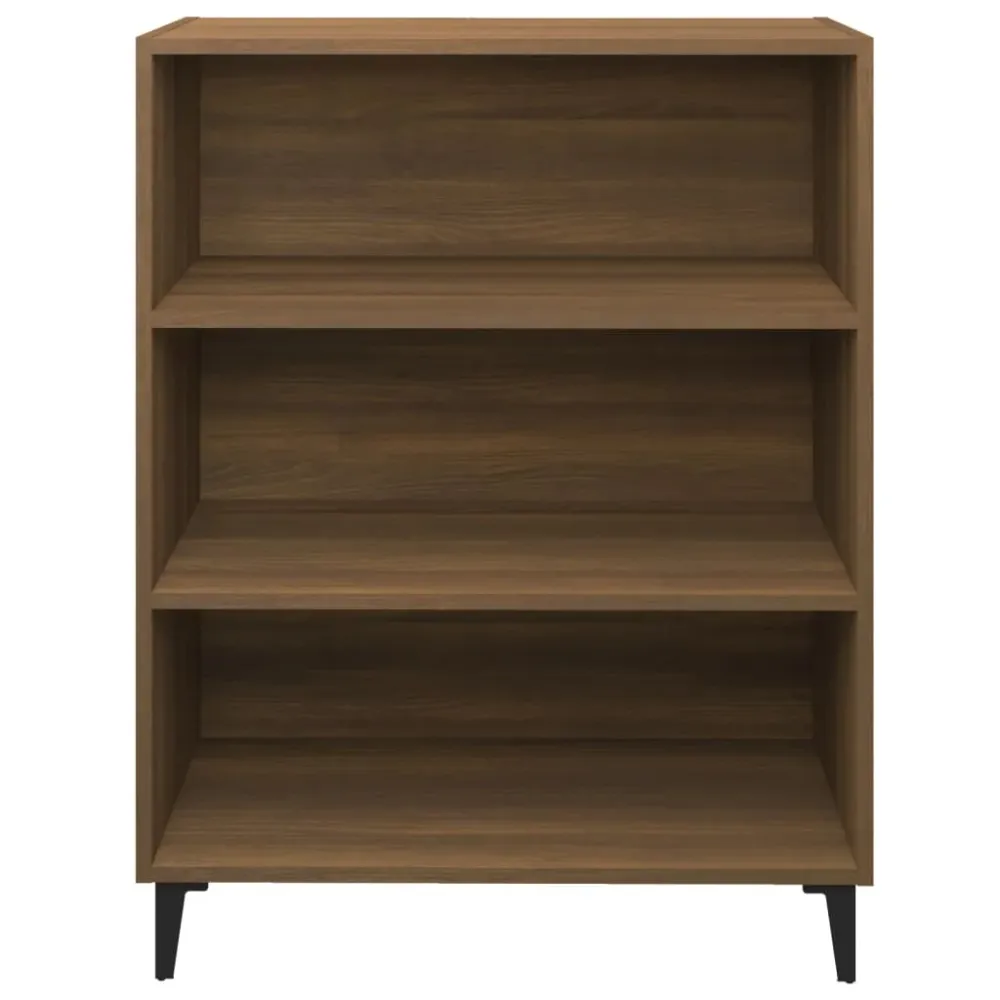 Buffet bahut commode armoire meuble de rangement organisateur cuisine salle de séjour salon 69,5 x 32,5 x 90 cm bois d'ing...