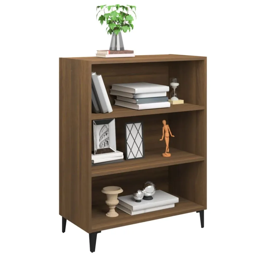 Buffet bahut commode armoire meuble de rangement organisateur cuisine salle de séjour salon 69,5 x 32,5 x 90 cm bois d'ing...
