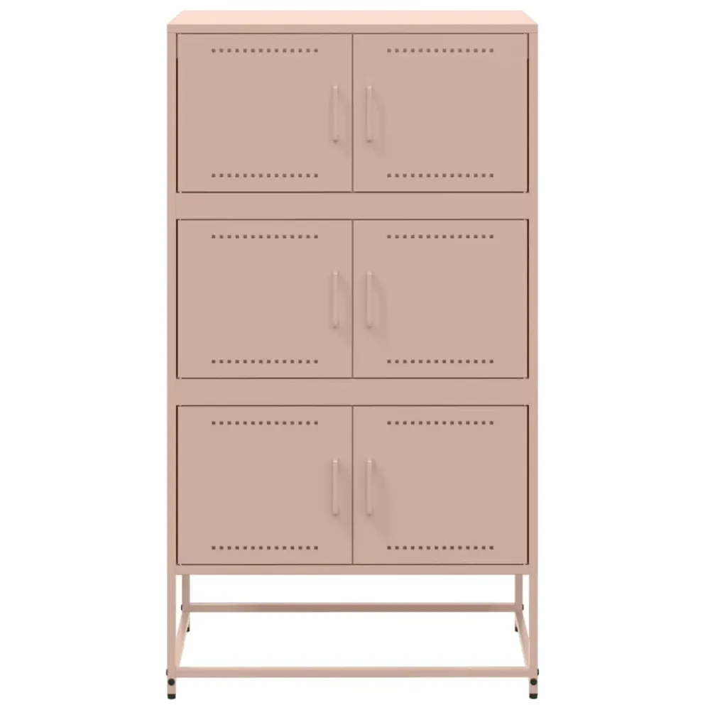 Buffet bahut commode armoire meuble de rangement organisateur cuisine salle de séjour salon 68,5 x 38,5 x 123,5 cm acier R...