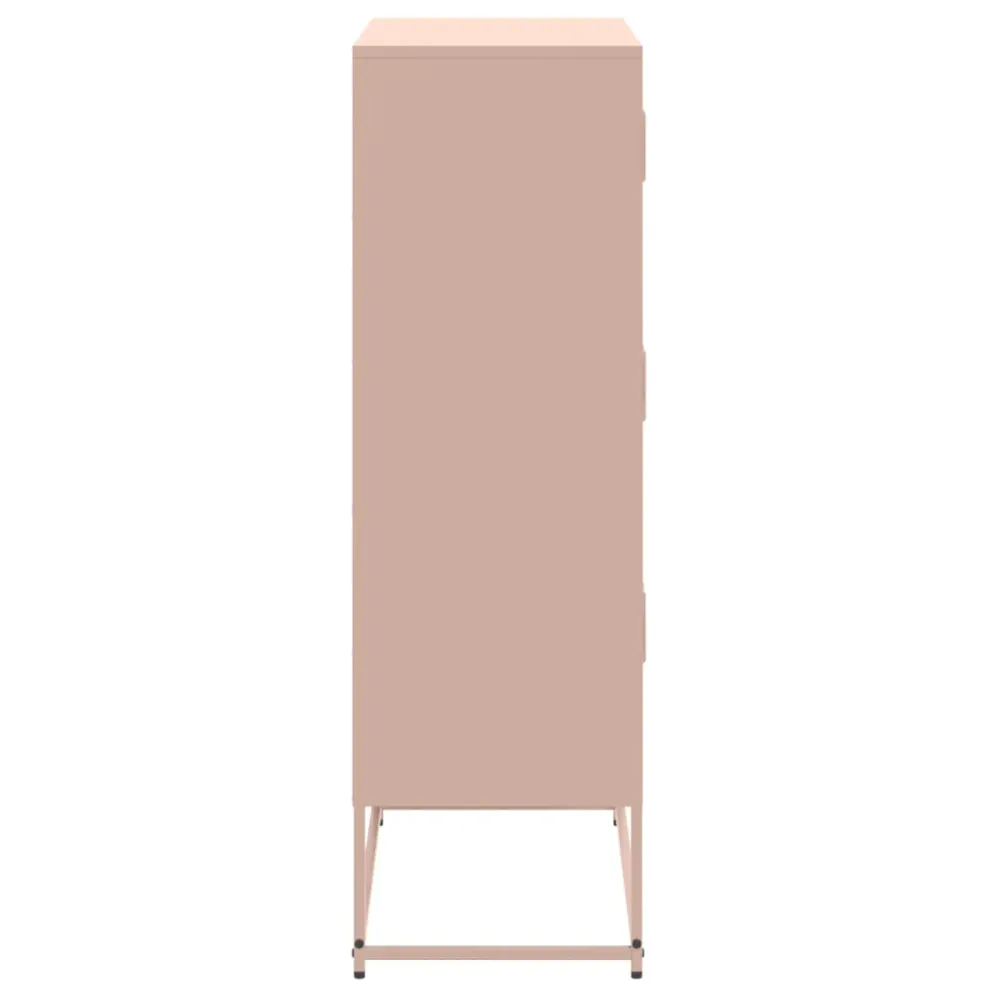 Buffet bahut commode armoire meuble de rangement organisateur cuisine salle de séjour salon 68,5 x 38,5 x 123,5 cm acier R...