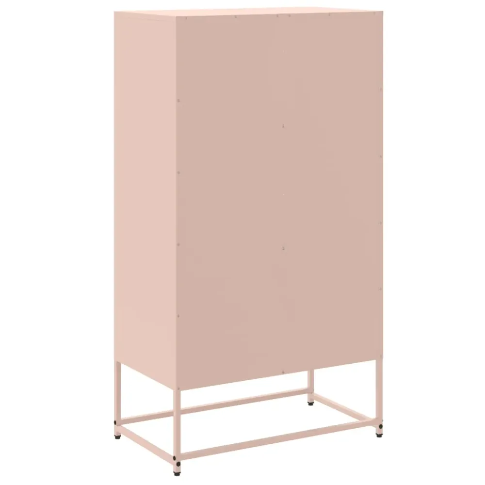 Buffet bahut commode armoire meuble de rangement organisateur cuisine salle de séjour salon 68,5 x 38,5 x 123,5 cm acier R...