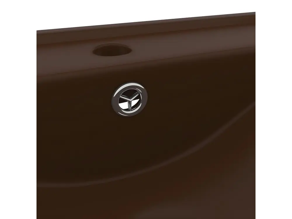 Lavabo avec trou de robinet vasque à poser de toilette lave-mains de salle de bain salle cosmétique 60 x 46 cm céramique m...