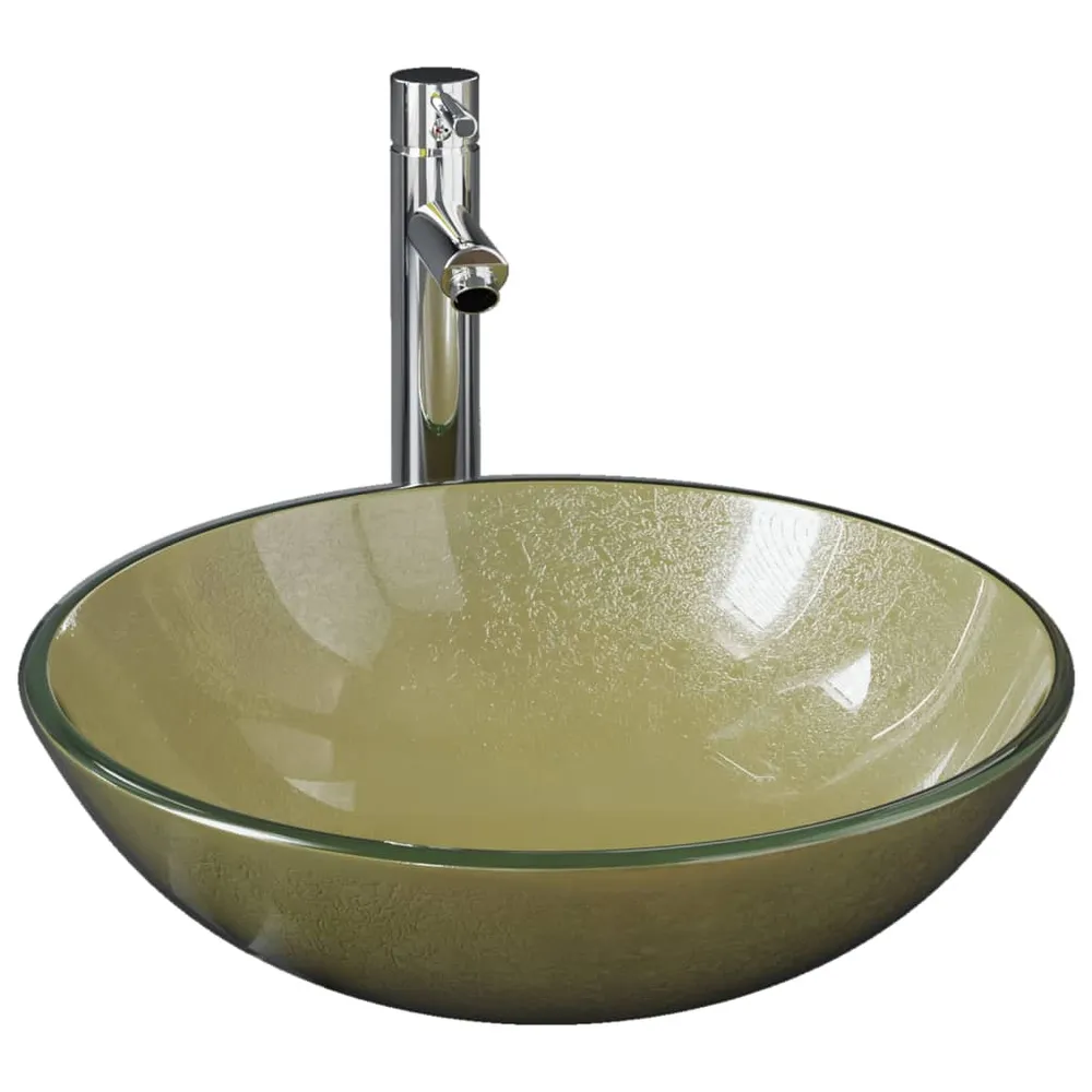 Lavabo de bain avec robinet et drain à poussoir vasque à poser de toilette lave-mains de salle de bain lavabo de salle d'e...