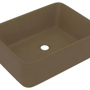 Lavabo de luxe vasque à poser de toilette lave-mains de salle de bain salle cosmétique rectangulaire 41 x 30 cm céramique...