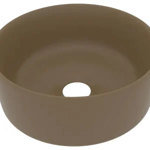 Lavabo rond de luxe vasque à poser de toilette lave-mains de salle de bain vestiaire cuisine maison intérieur 40 x 15 cm c...