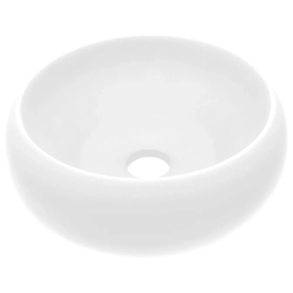 Lavabo rond de luxe vasque à poser de toilette lave-mains de salle de bain cuisine vestiaire maison intérieur 40 x 15 cm b...