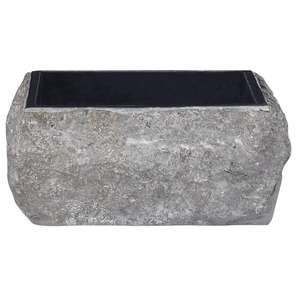Lavabo vasque salle de bain 30 x 30 cm marbre noir 02_0002819