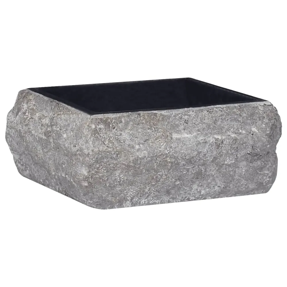 Lavabo vasque salle de bain 30 x 30 cm marbre noir 02_0002819