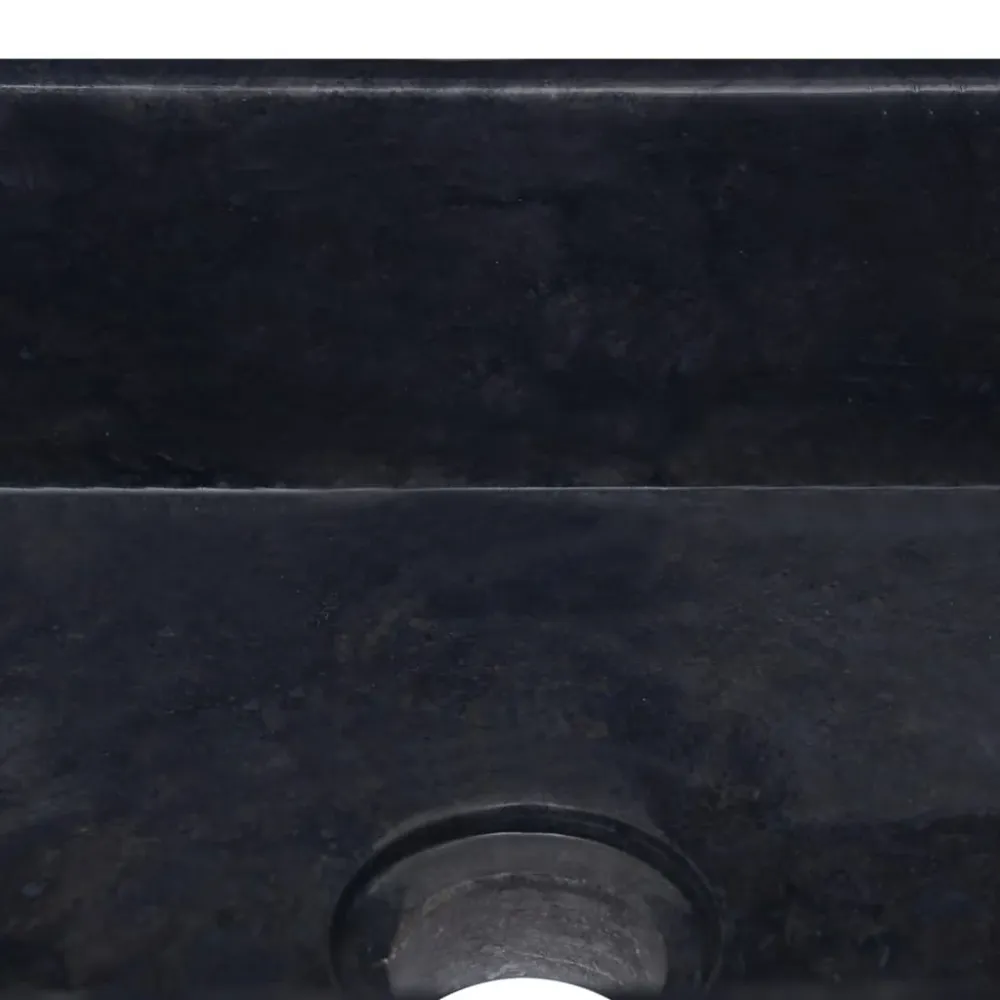 Lavabo vasque salle de bain 30 x 30 cm marbre noir 02_0002819