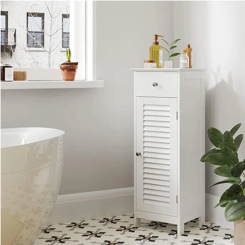 Meuble de salle de bain - Vasagle - BBC43WT pour Lavabo sur Colonne