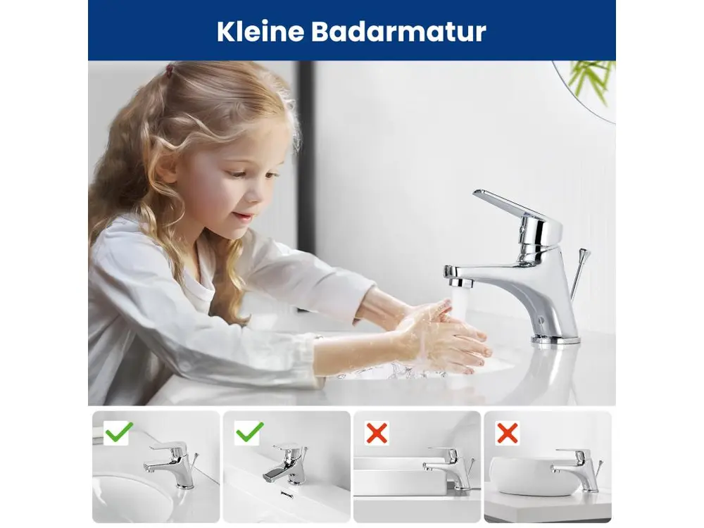 Mitigeur mural Cecipa max Robinet de Salle de Bain avec Tirette, Mitigeur de Lavabo avec Garniture de Vidage,Robinet de La...