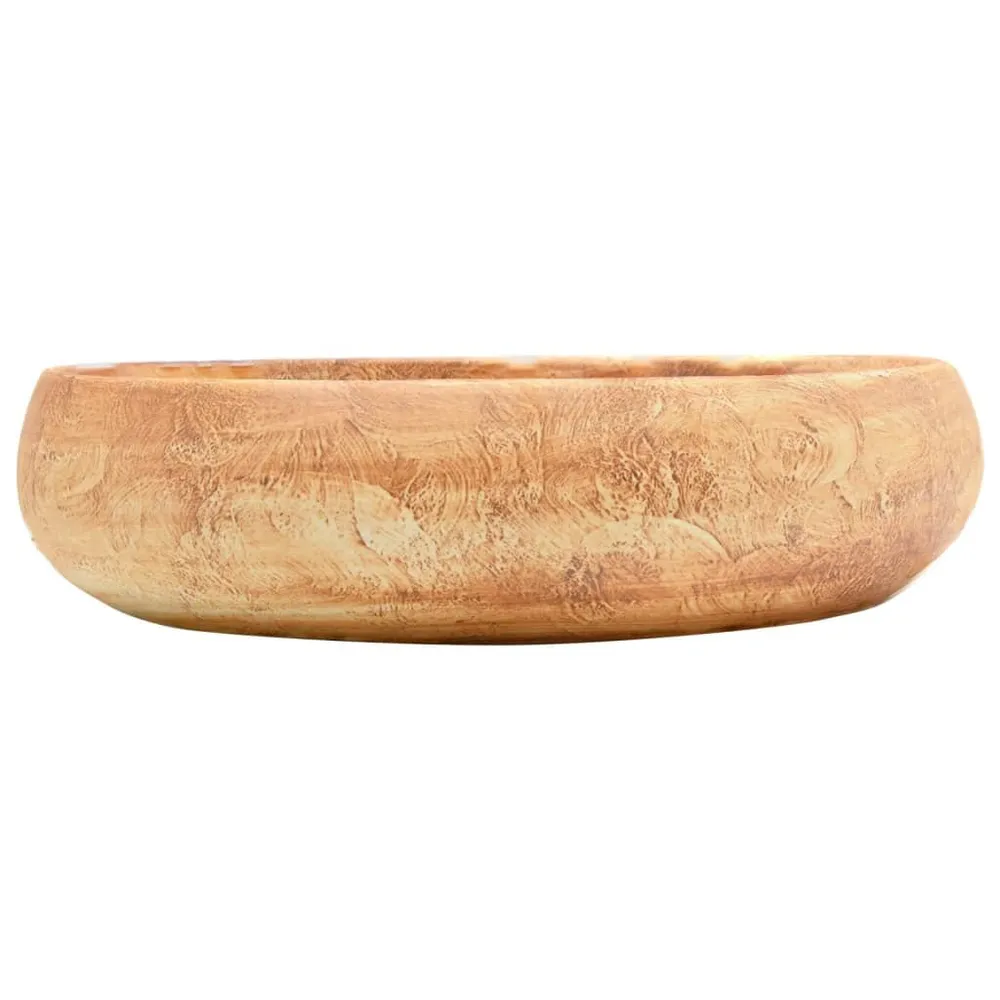 Robinet thermostatique Vasque à poser marron ovale 59x40x15 cm céramique