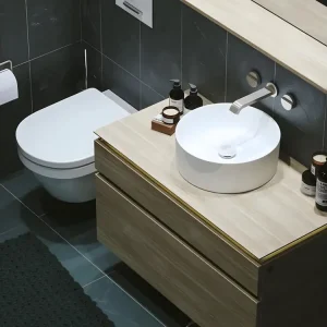 Vasque poser ronde VILLEROY ET BOCH Collaro Stone Blanc pur CeramicPlus