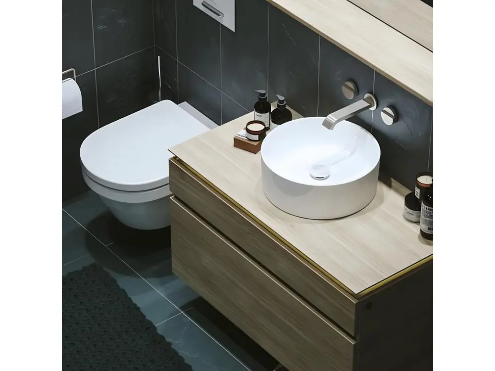 Vasque poser ronde VILLEROY ET BOCH Collaro Stone Blanc pur CeramicPlus