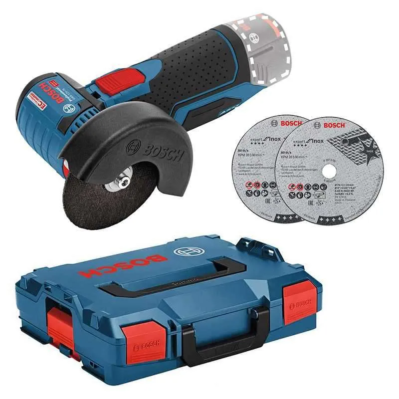 Meuleuse angulaire sans fil BOSCH 06019F2003 - GWS 12V-76 Professionnel 12V (vendu sans batterie)