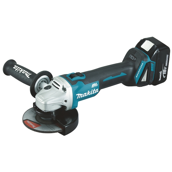 Meuleuse d'angle sans fil D.125 mm 18V 2 batteries 5AH DGA504RTJ - MAKITA