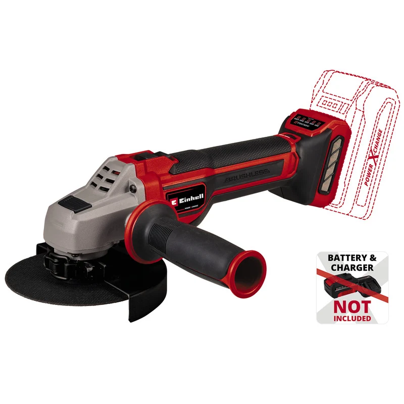 Professionnel Meuleuse d’angle Ø125mm 18V EINHELL TP-AG 18/125 CE Q Li Power X-Change (vendu sans batterie)