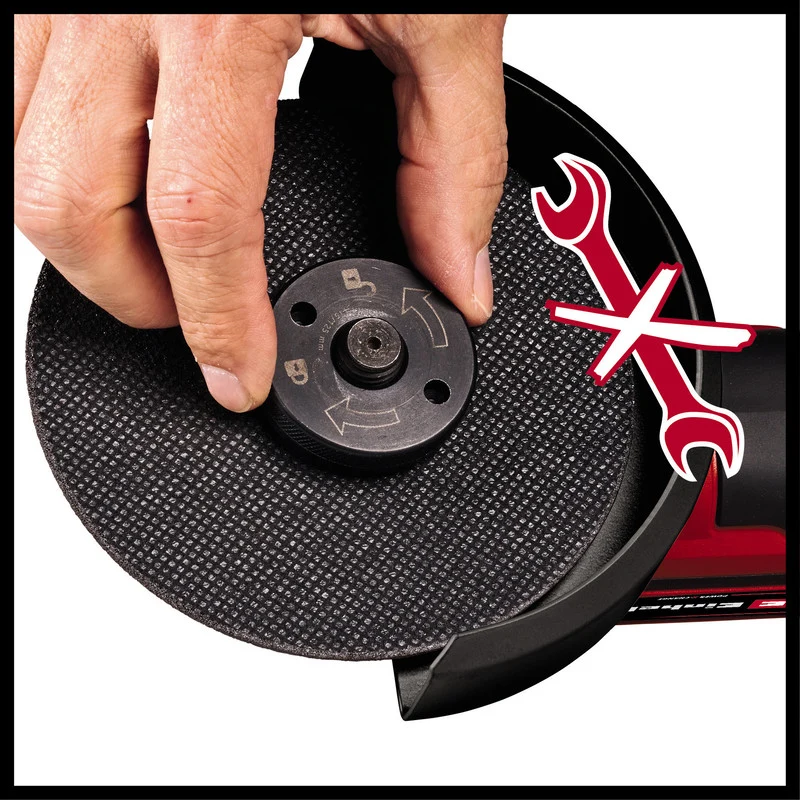 Professionnel Meuleuse d’angle Ø125mm 18V EINHELL TP-AG 18/125 CE Q Li Power X-Change (vendu sans batterie)