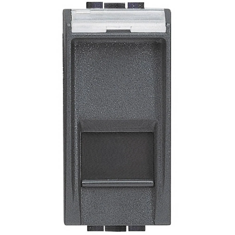 Installation Professionnelle Module BTicino Living Light L4279C6, prise RJ45 CAT6 UTP.