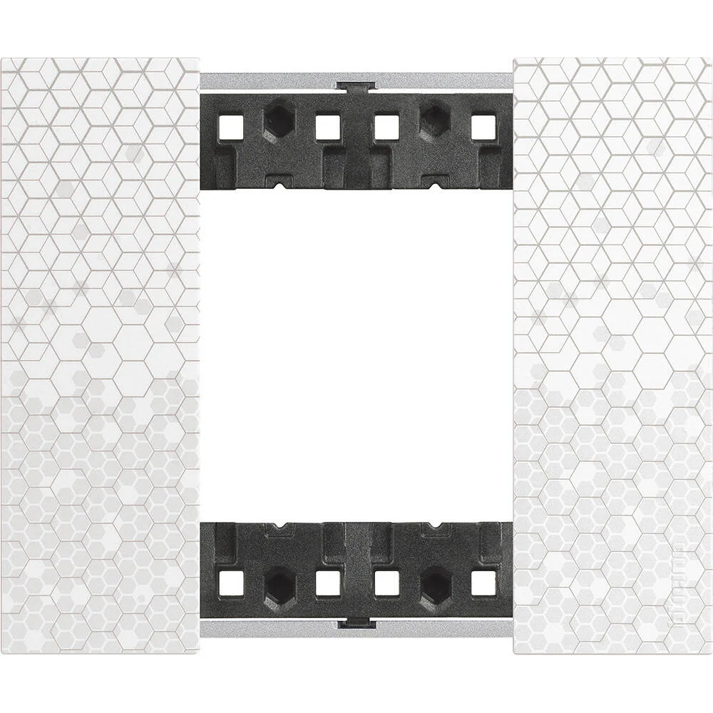 Plaque de finition BTicino Living Now 2 modules LED IMD KA4802M