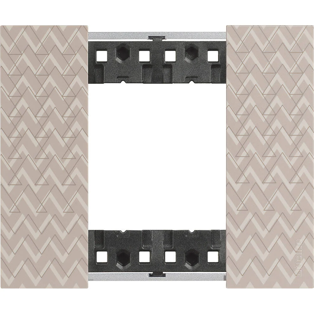 Plaque de finition BTicino Living Now 2 modules LED IMD KA4802M