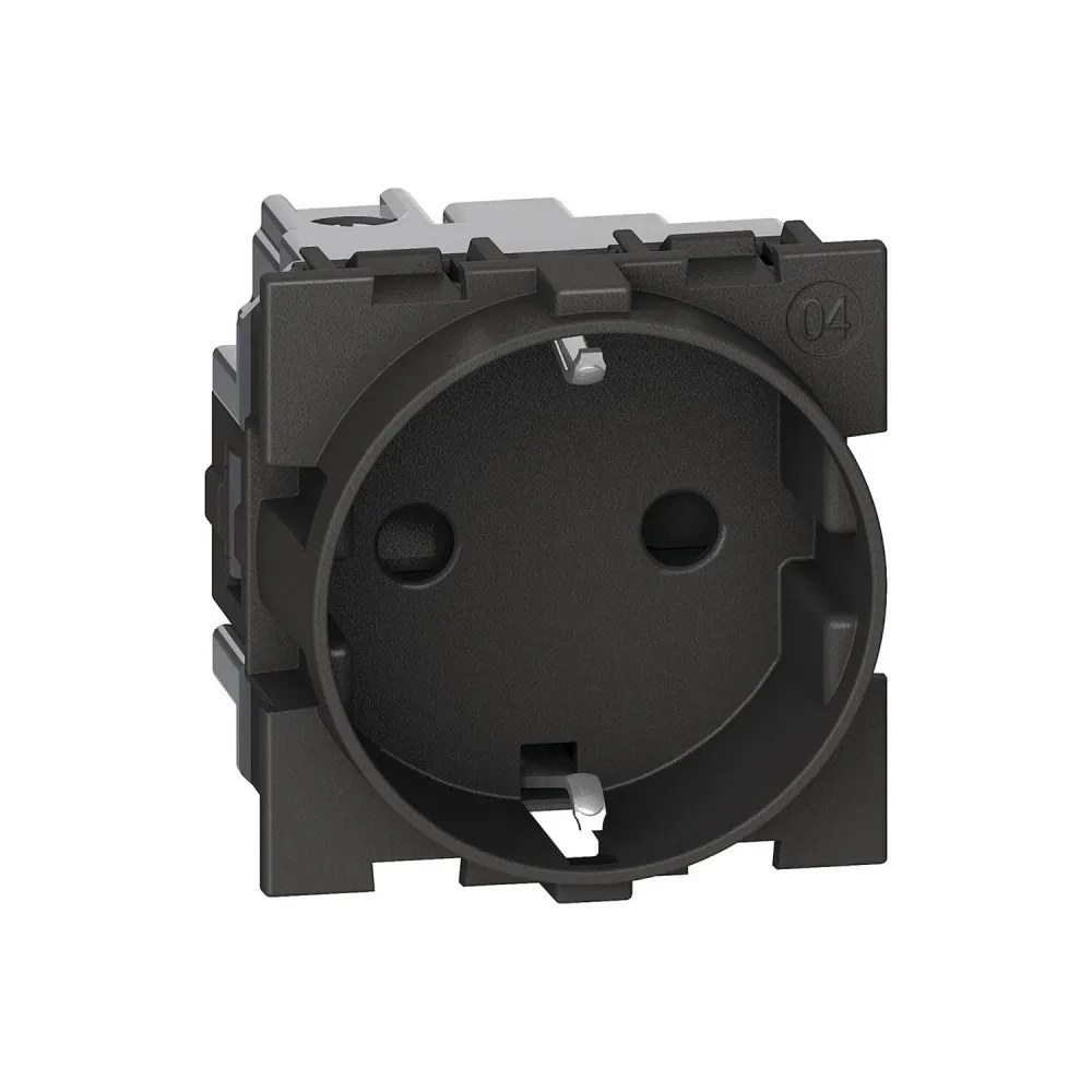 Prise 2P+T 16A Schuko 2 modules BTicino Living Now K_4141