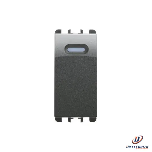 Urmet Dimmer Pulsante 1 Modulo Acciaio Scuro 10550Ac Installazione Civile