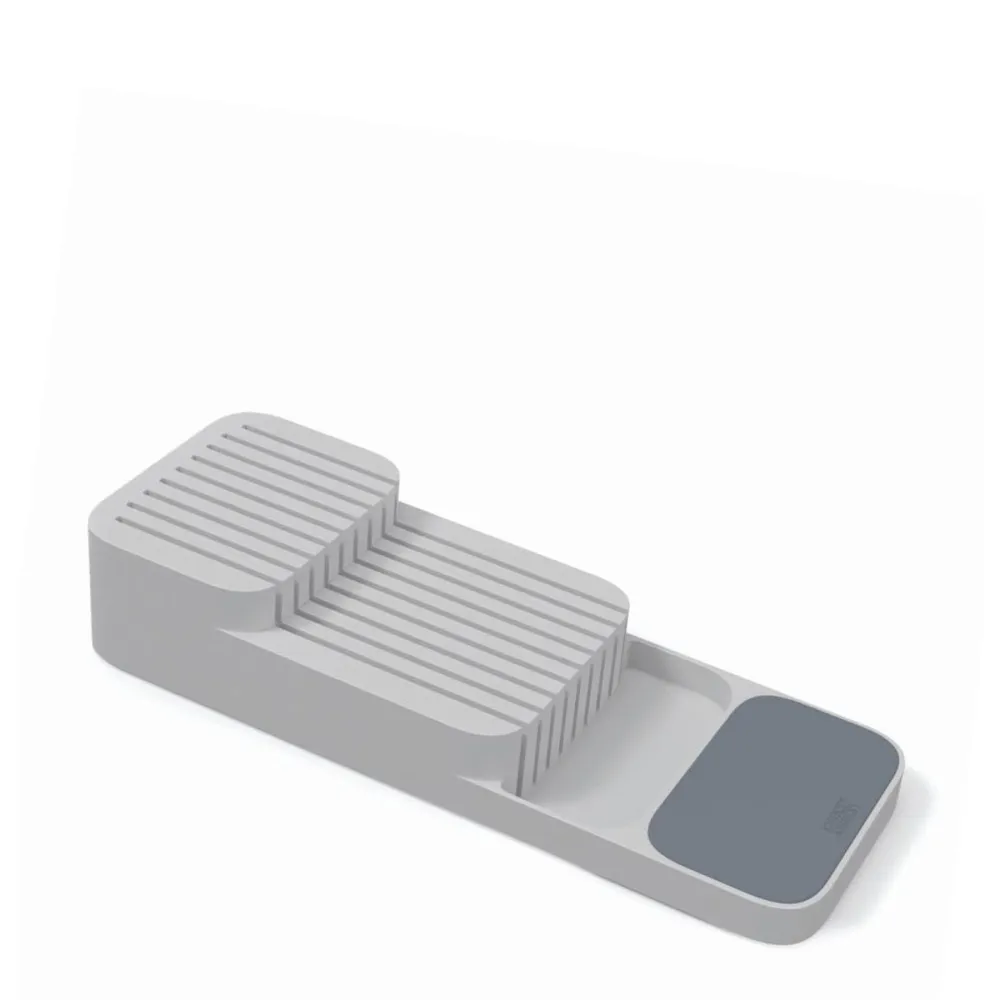 Aqua Knife Organizer 39.6cm - Blanc pur & Grey Fabriqué en Acier Forgé