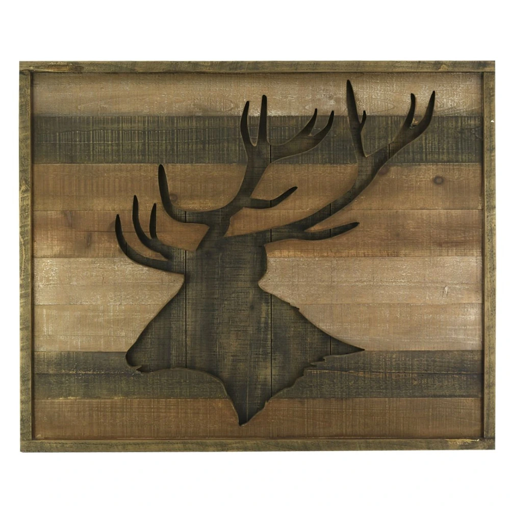 Cadre en bois cerf | Livraison Rapide