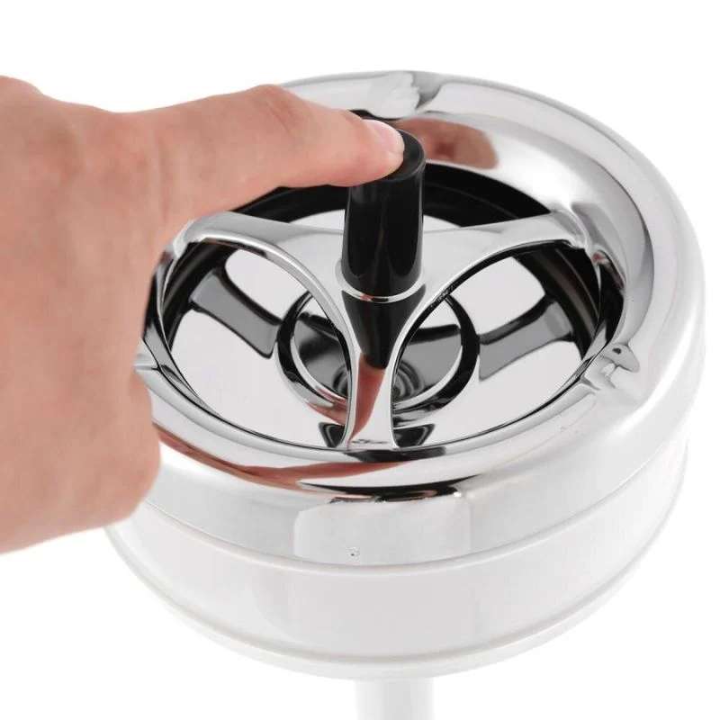 Cendrier sur Pied Poussoir Ajustable Marque Française