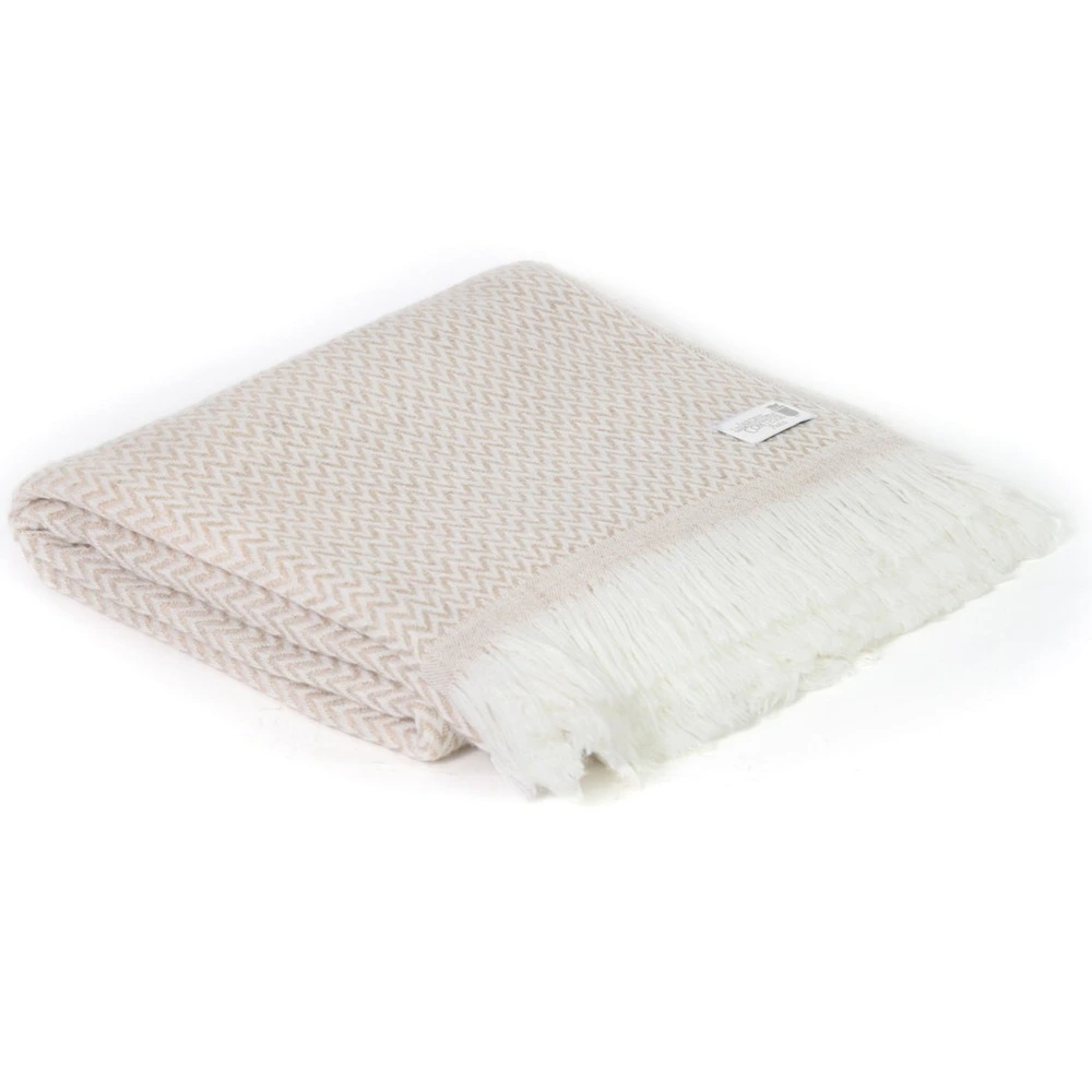 Certifié CE Plaid cachemire et laine camel