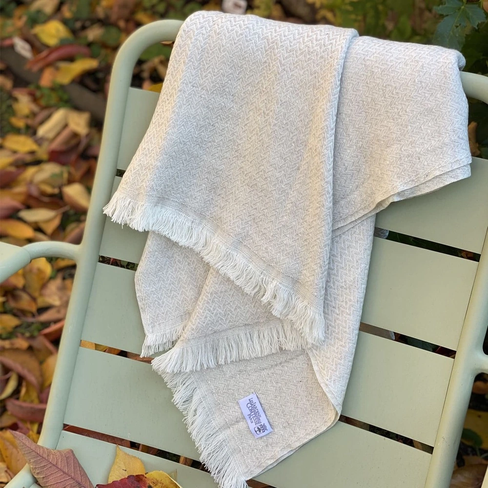 Certifié CE Plaid cachemire et laine camel