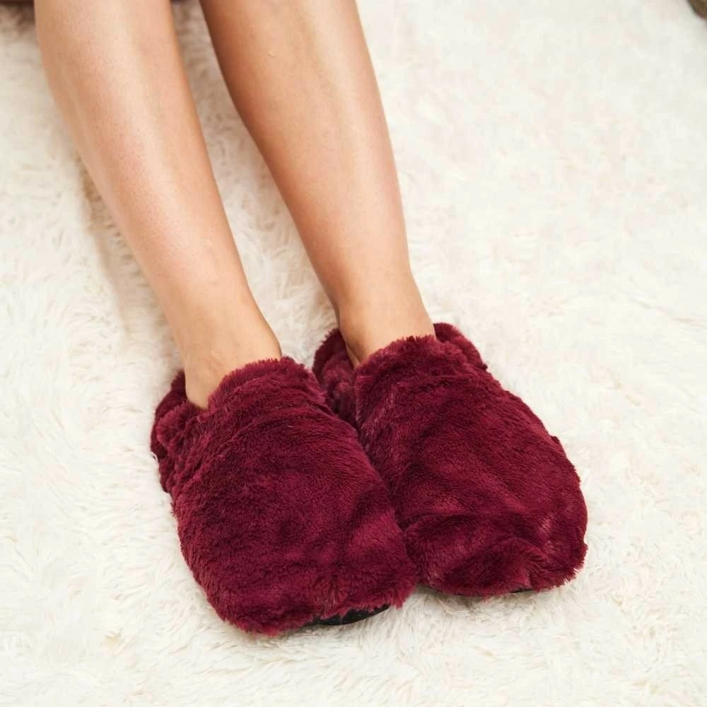 Chaussons bouillottes prune avec 32 Accessoires