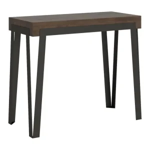 Console Rio Petit Noyer cadre Anthracite