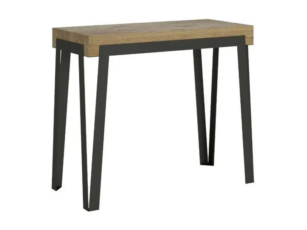 Console Rio Petit Noyer cadre Anthracite