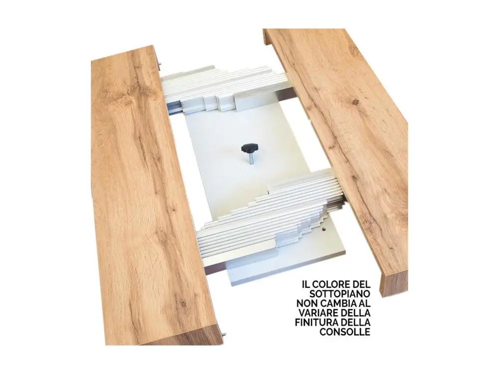 Console Rio Petit Noyer cadre Anthracite