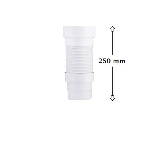 Pipe Extensible Evacuation WC avec 2 Batteries