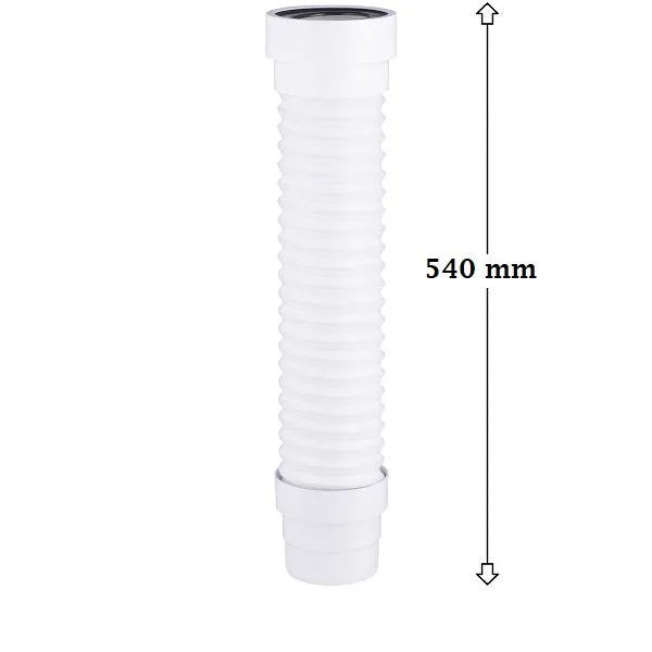 Pipe Extensible Evacuation WC avec 2 Batteries