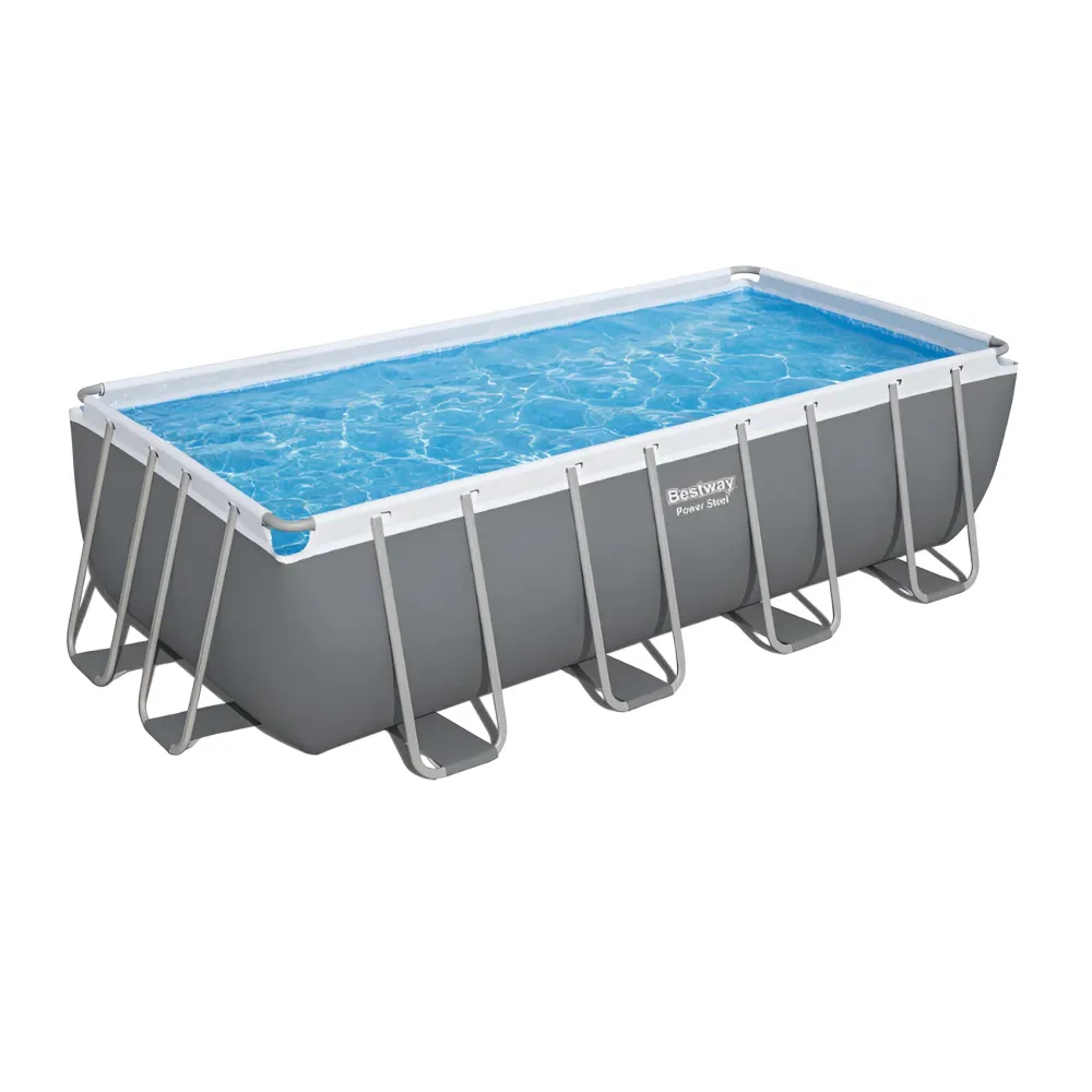 Piscina Elevada Retangular Power Inox Bestway 488x244x122cm