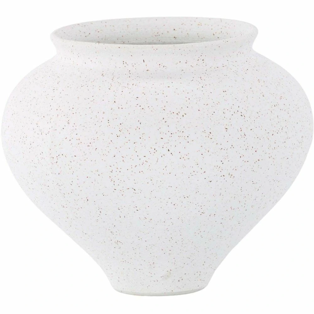 Robuste Vase en grès rellis 11x18 cm