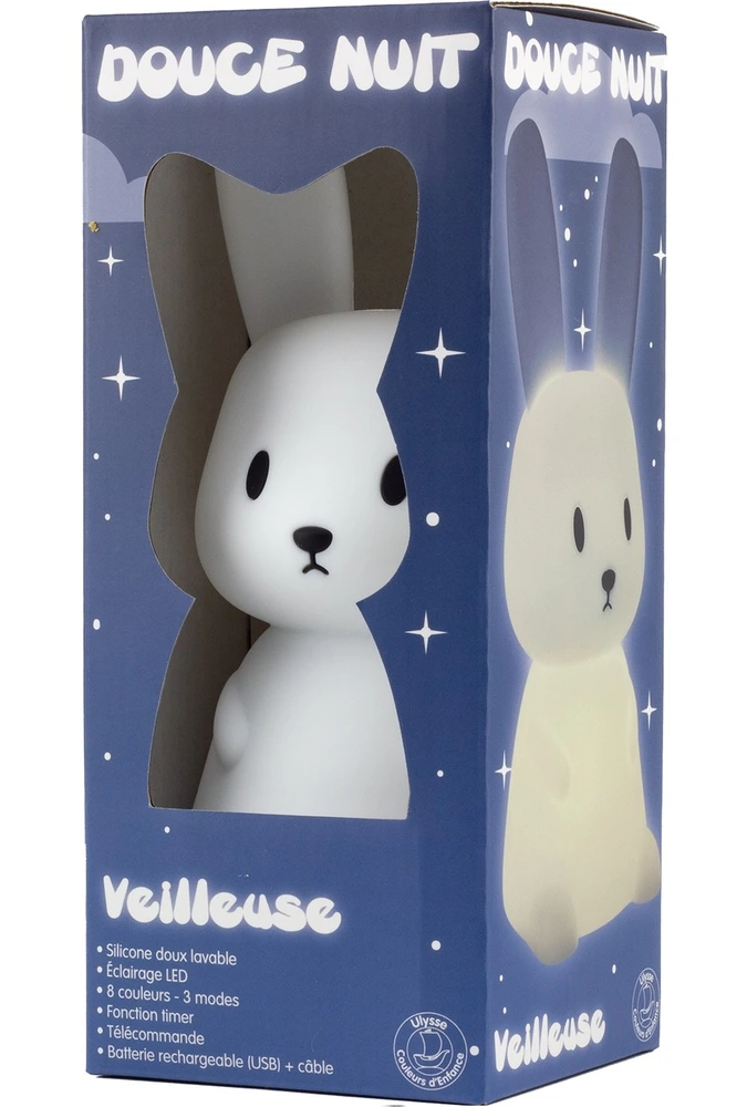 Veilleuse portatif bunny avec Fonction LED