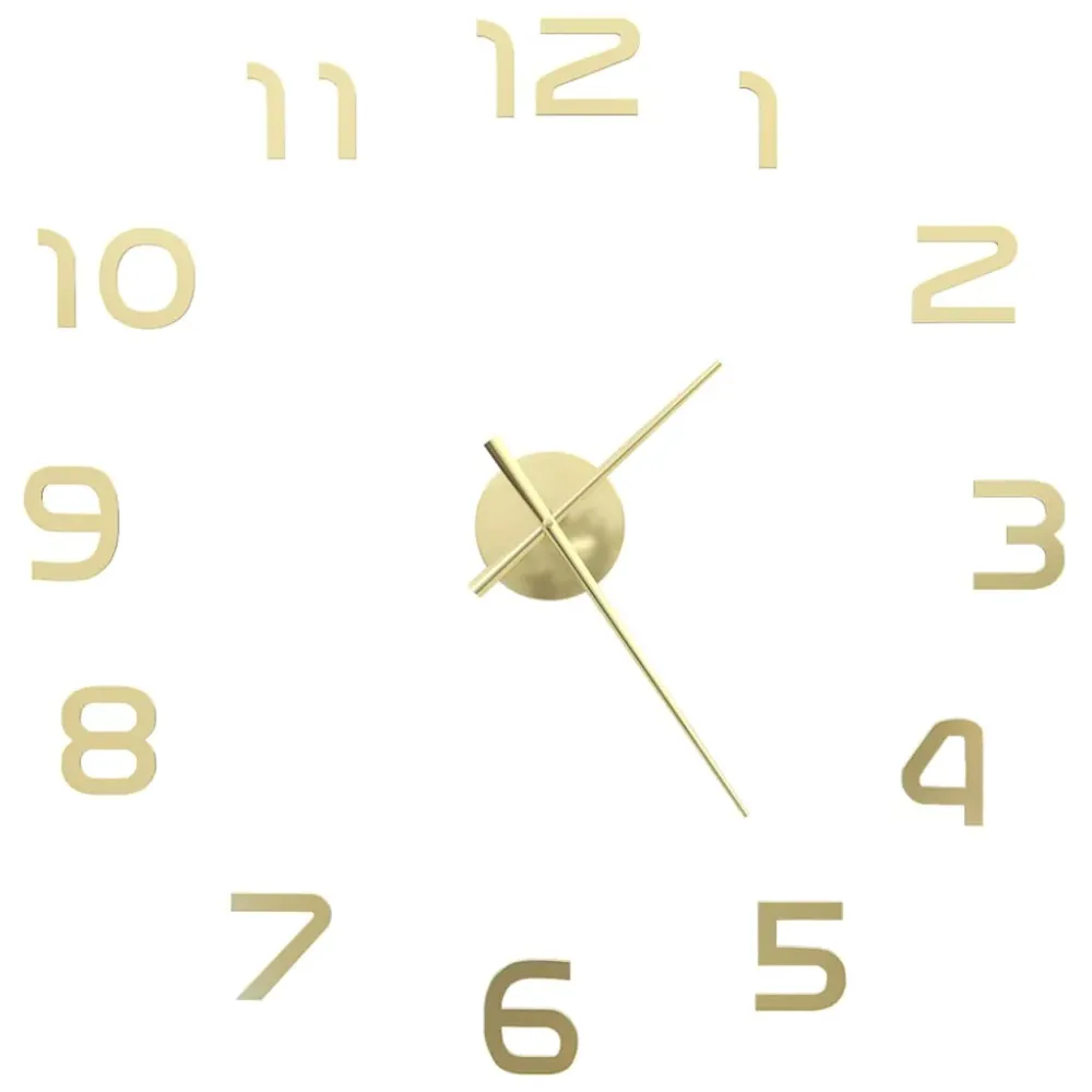Horloge murale 3D Design novateur 100 cm XXL Doré DEC022271
