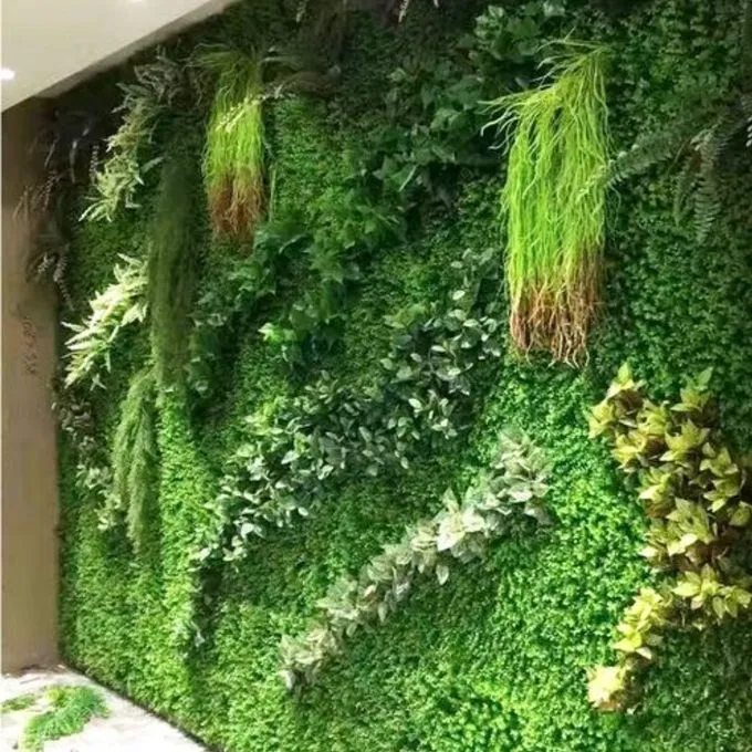 Lot de 20 Panneaux décoratif 3D NEVADA - Mur végétal artificiel - 60*40cm avec lame rotative